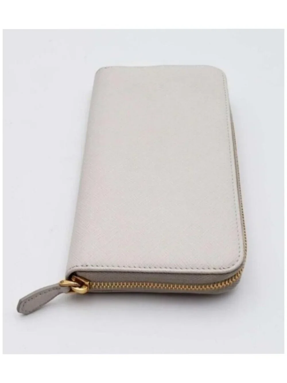Authentic Prada Saffiano Fiocco Bow Zip-Around Wallet